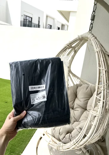 Hanging Egg Chair + Stand + Unused Cover (Priced for Condition)